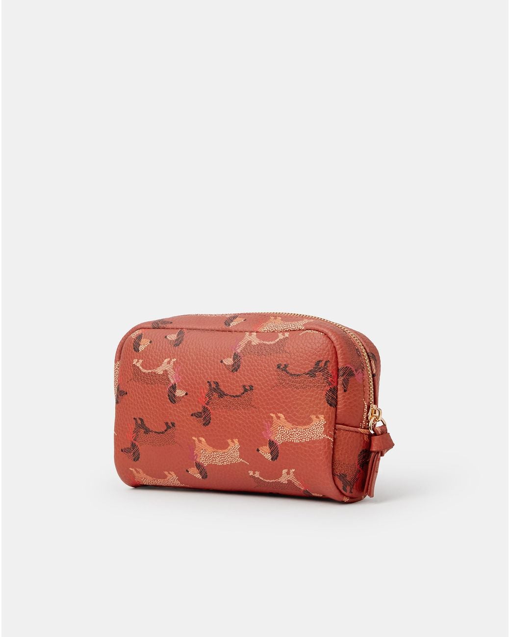 Accessorize Red Sausage Dog Make Up Bag