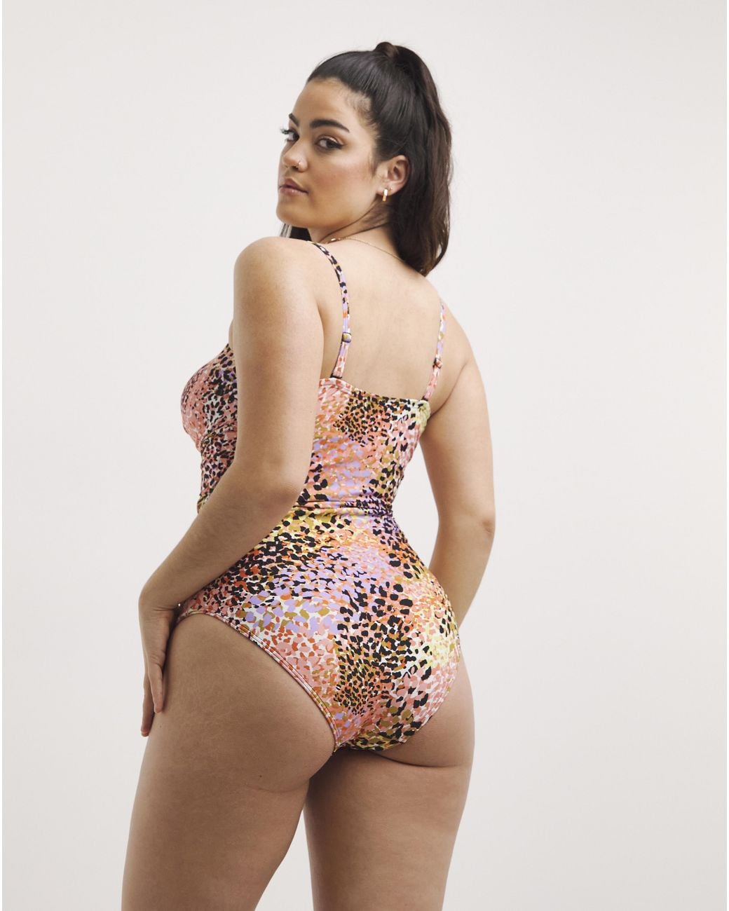 MAGISCULPT Pink Bandeau Swimsuit
