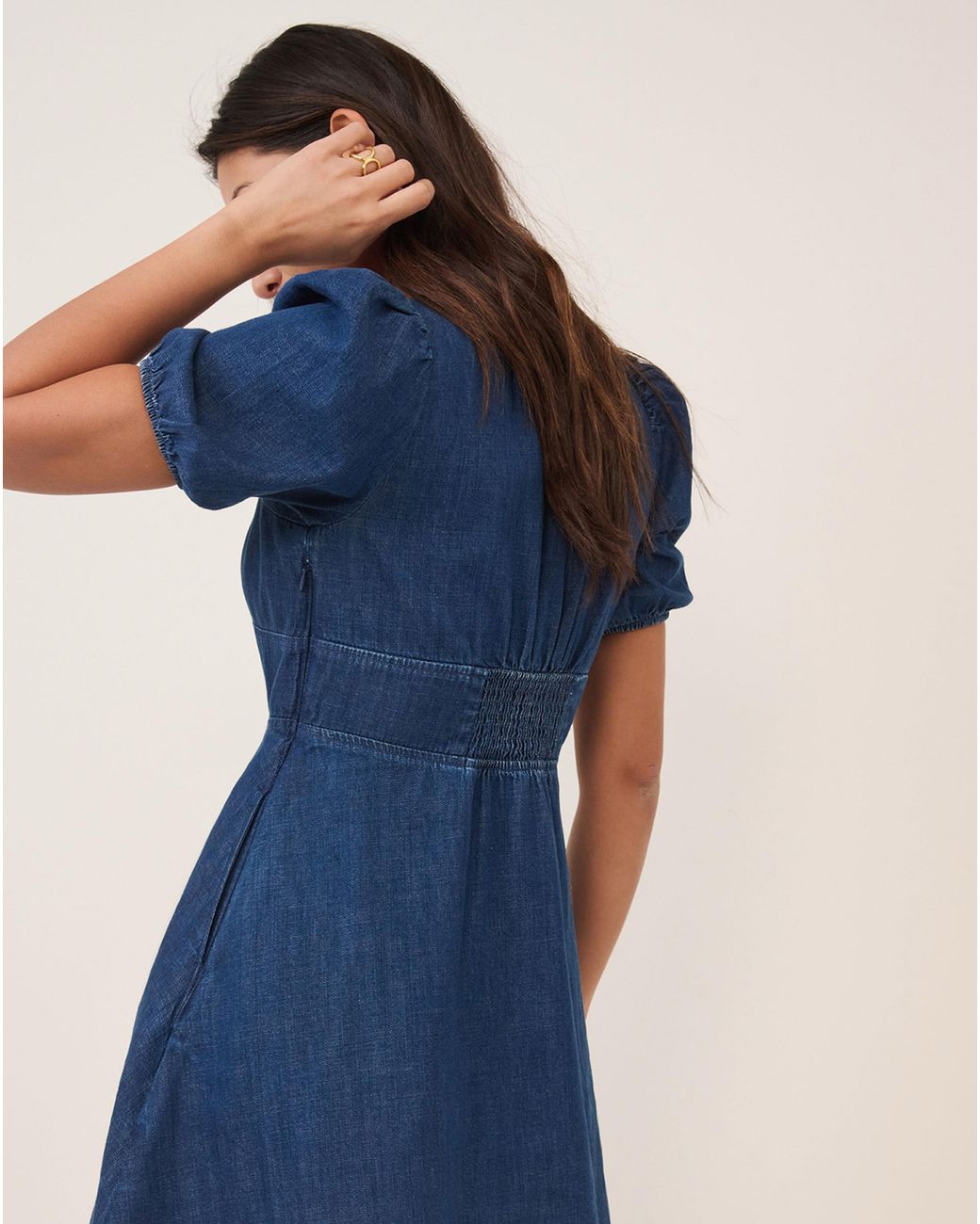 Nobody's Child Blue Tulla Mini Denim Dress