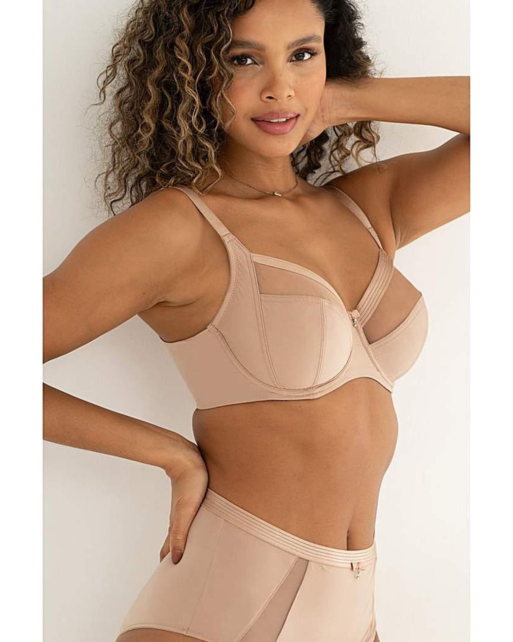 Pour Moi Brown Viva Luxe Side Support Bra