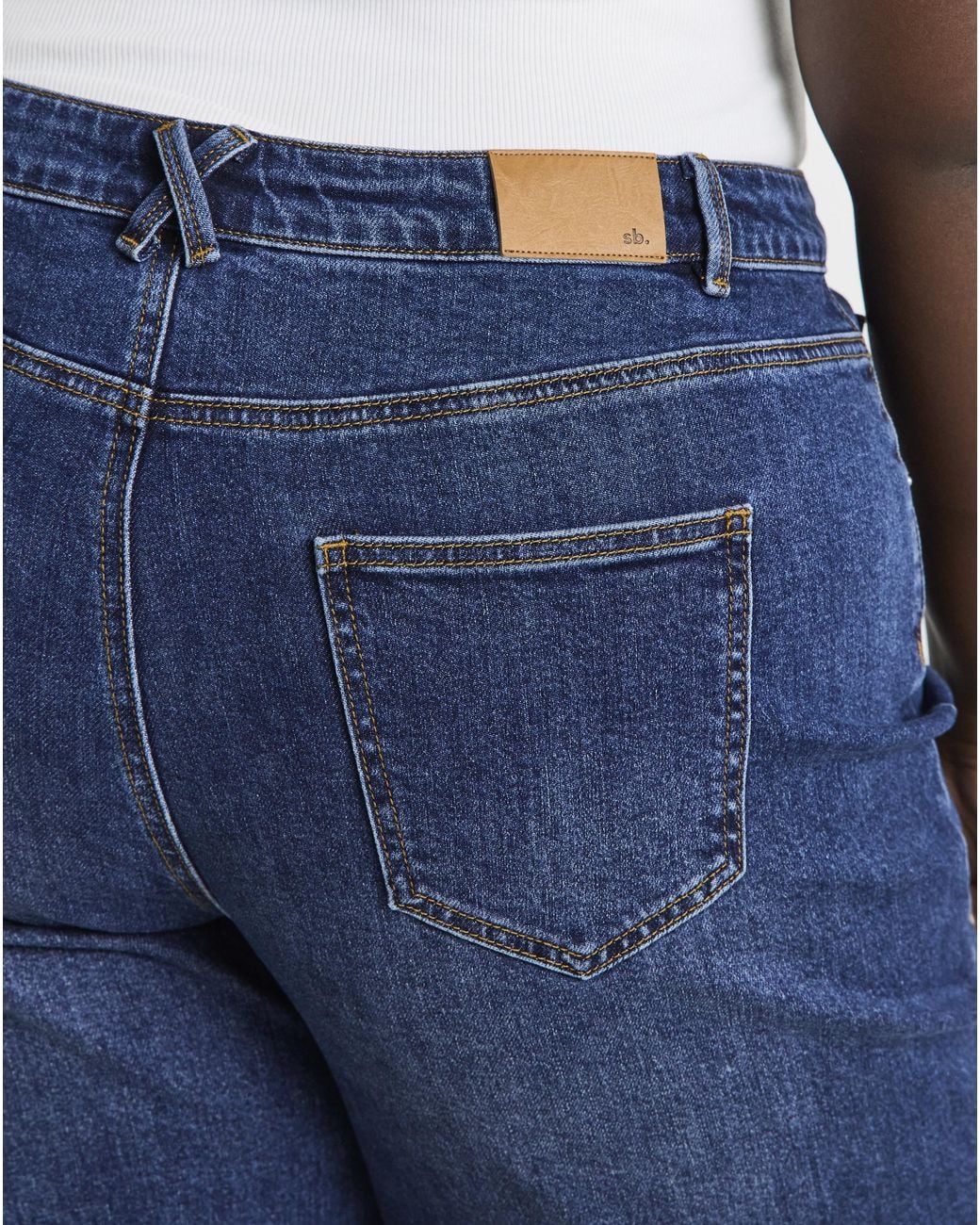 Simply Be Blue Barrel Jean