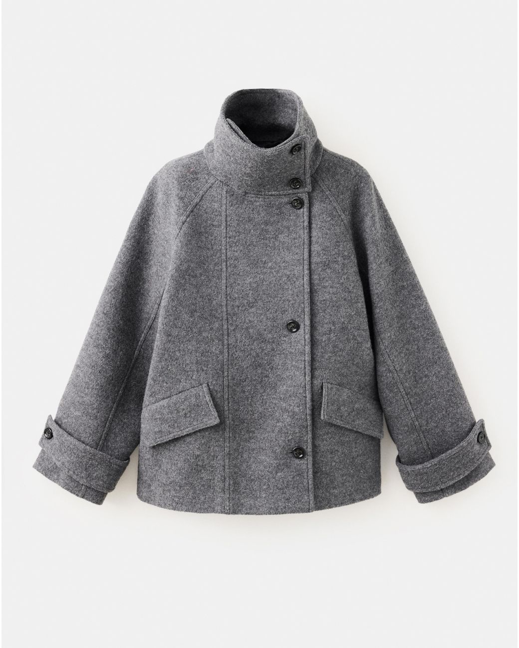 Mango Gray Coat Shoper
