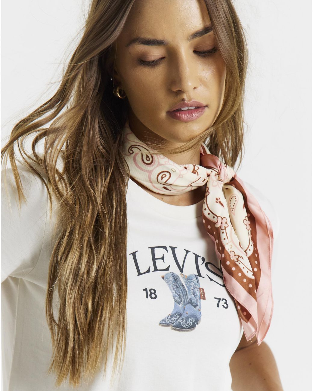 Levi's White The Perfect Tee Logo Graphic