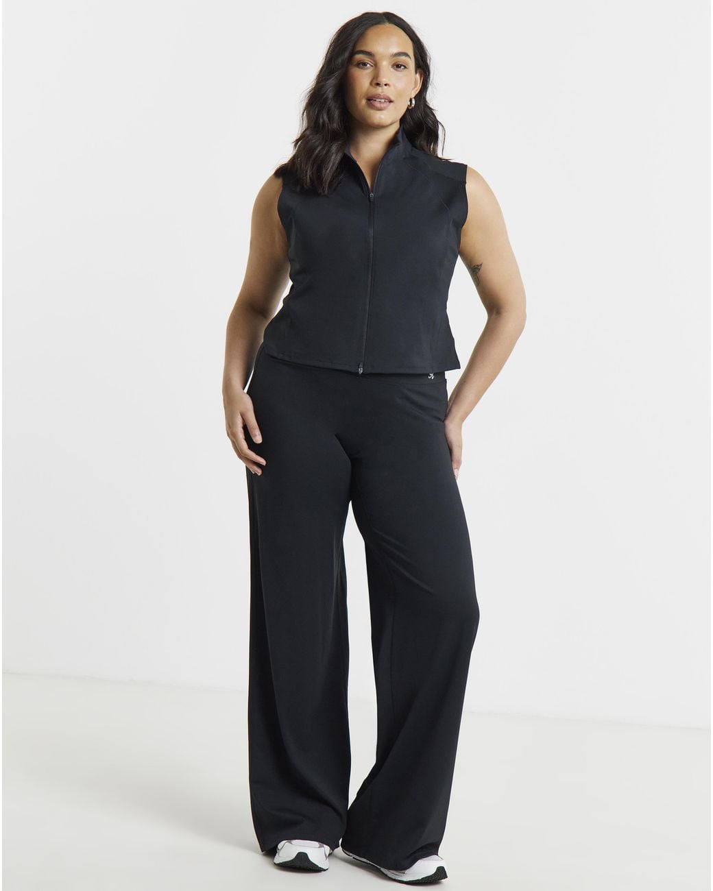 Gym King Black Precision Full Zip Tank