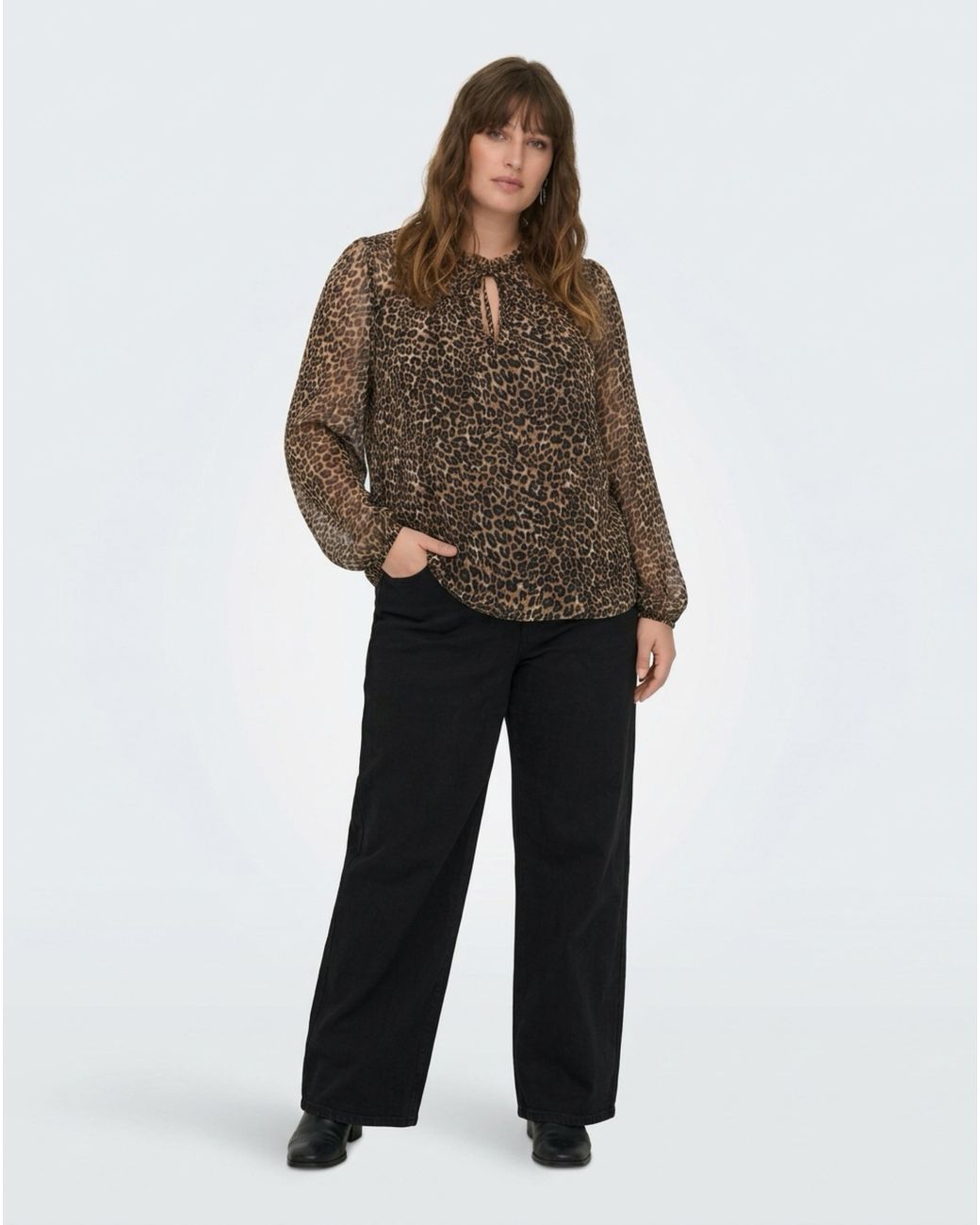ONLY Brown Ditsy Blouse