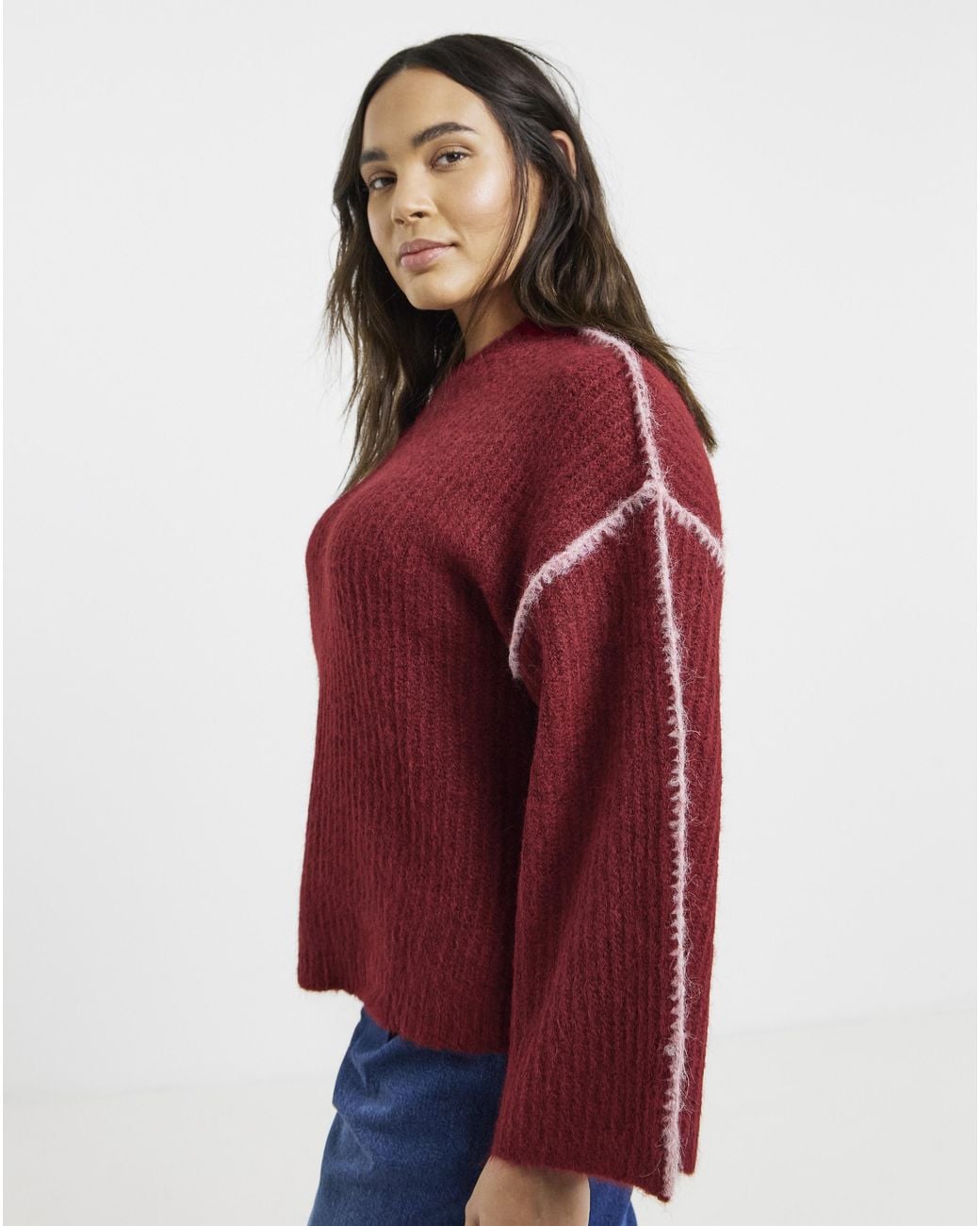 Native Youth Red Knitted Jumper