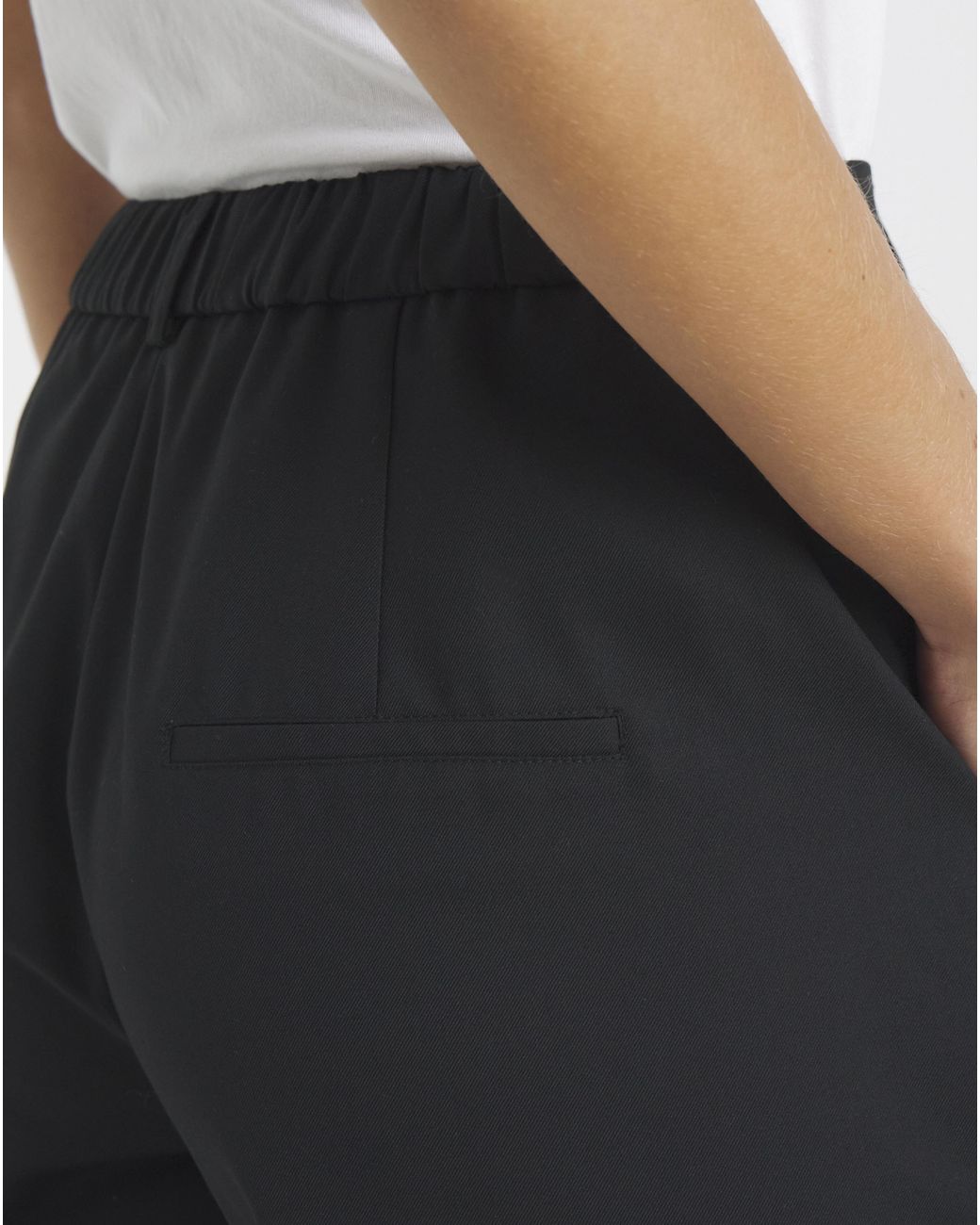 Simply Be Black Tailored Barrel Leg Trouser