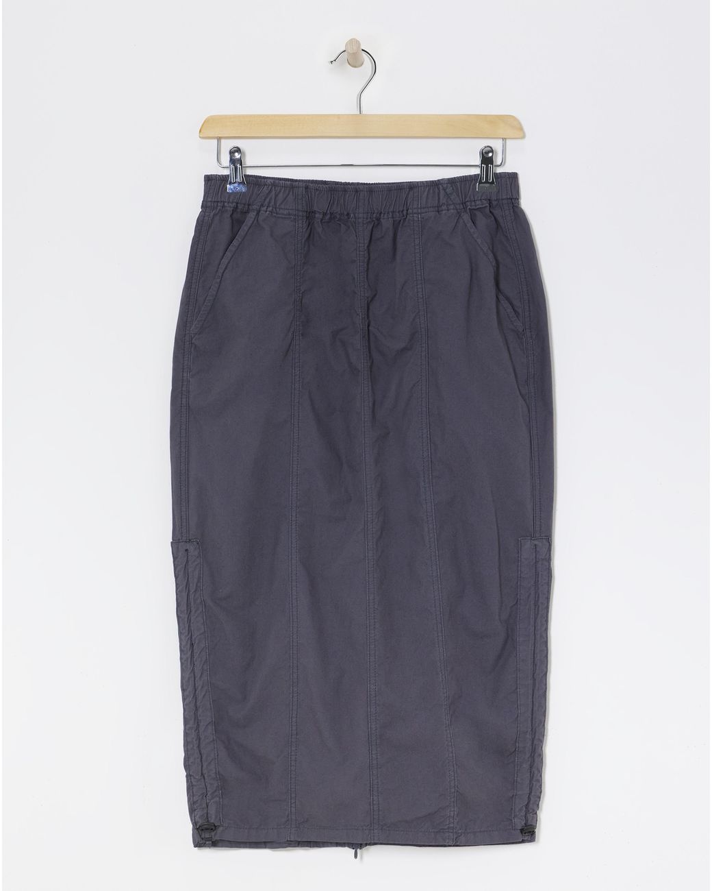 Simply Be Blue Parachute Cargo Midi Skirt