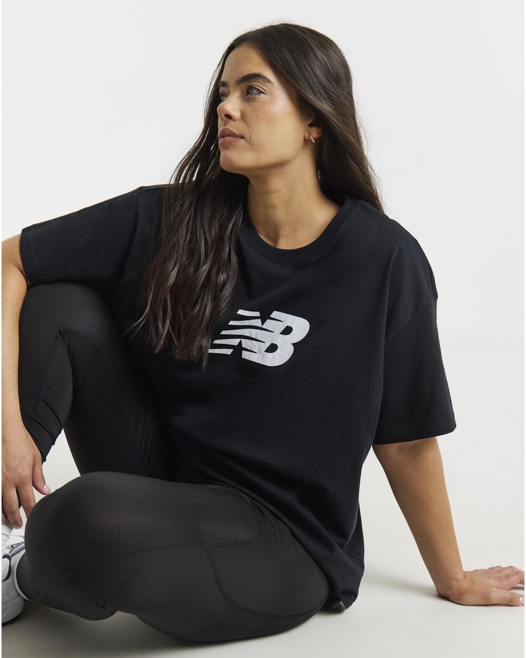 New Balance Black Relaxed Logo T-Shirt
