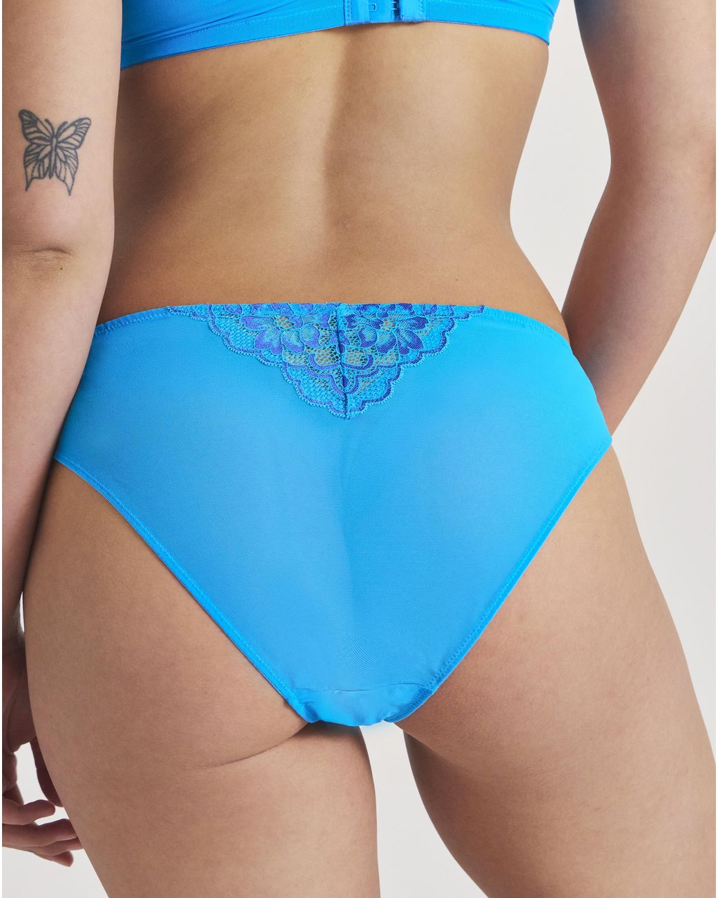 Ann Summers Blue Sexy Lace Deep Brazilian