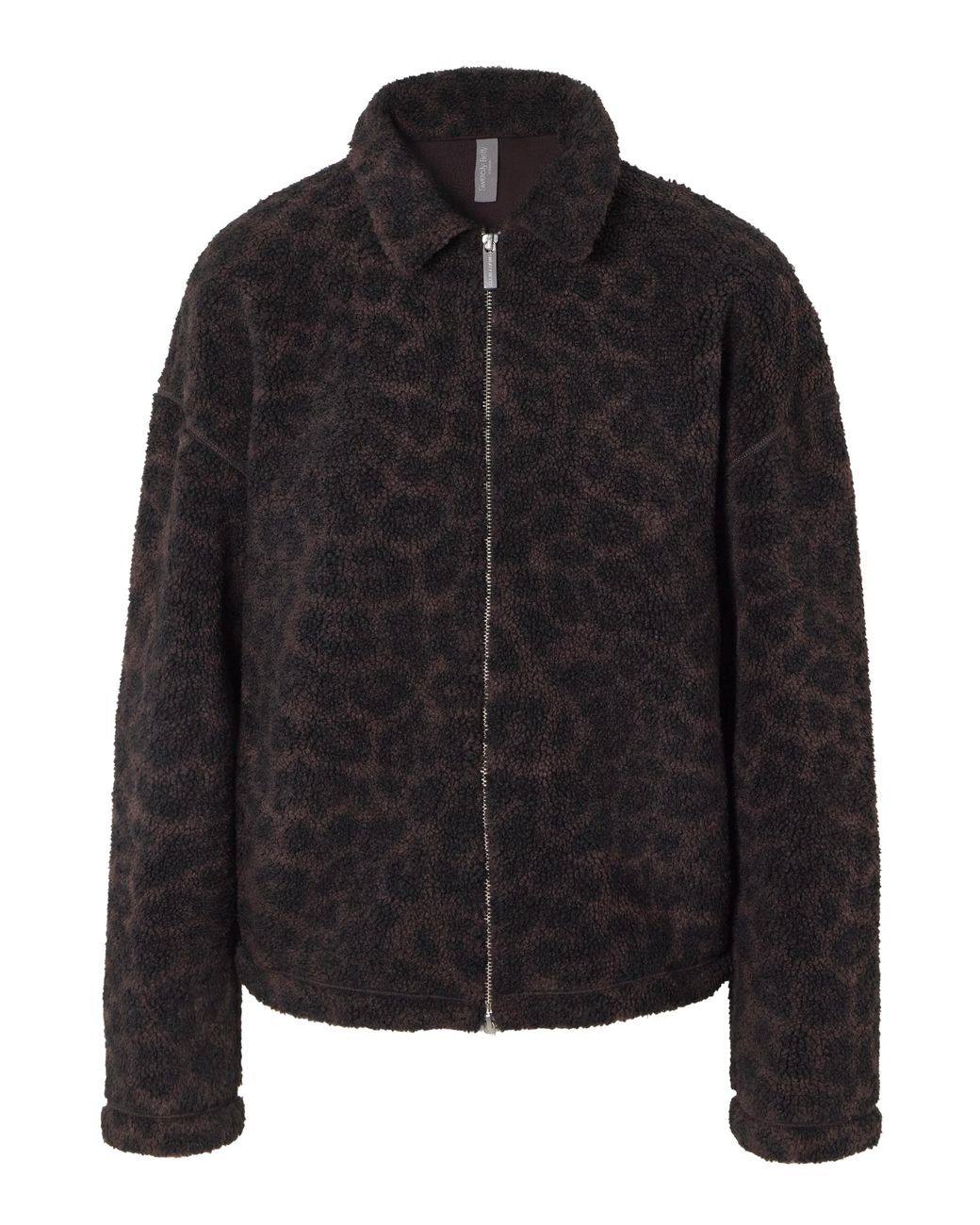 Sweaty Betty Black Collared Printed Fleece