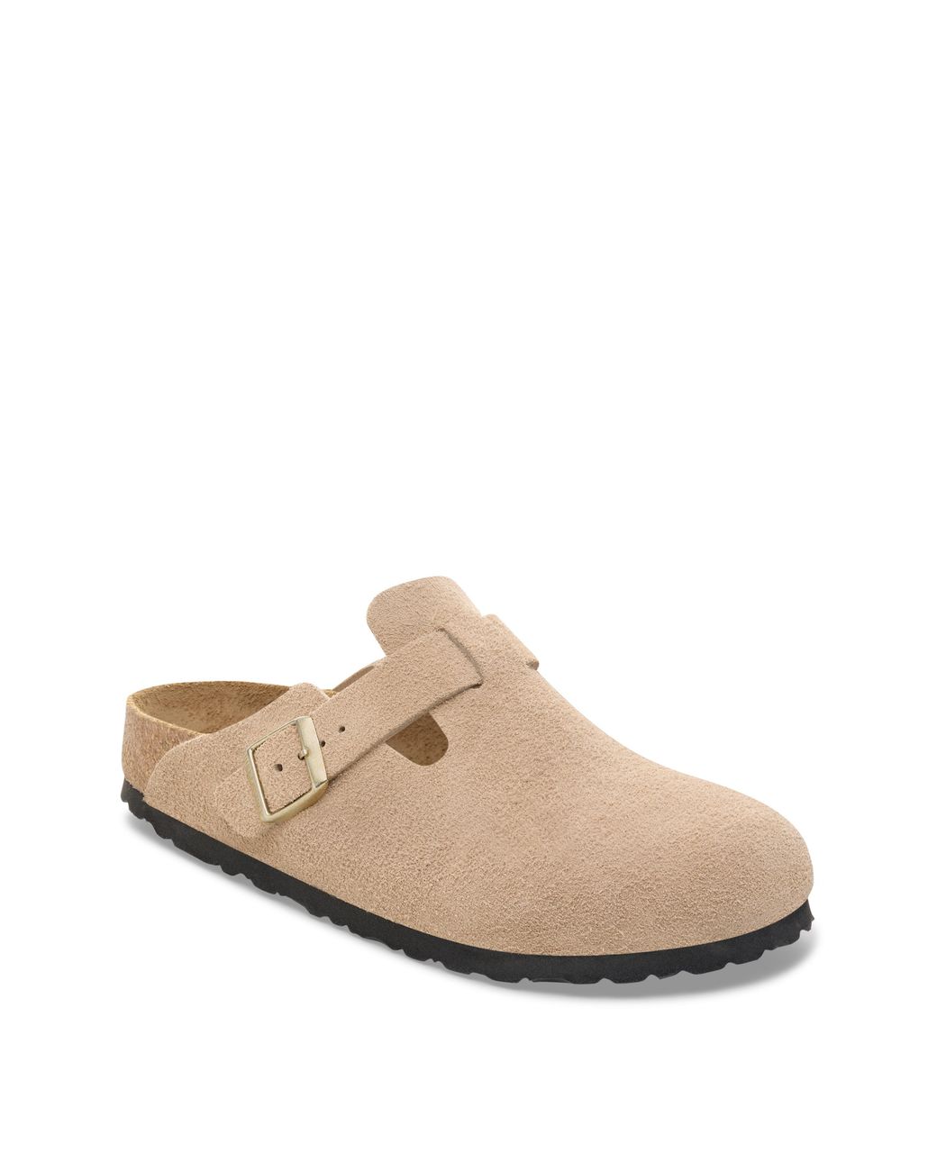 Birkenstock Natural Boston Suede Leather