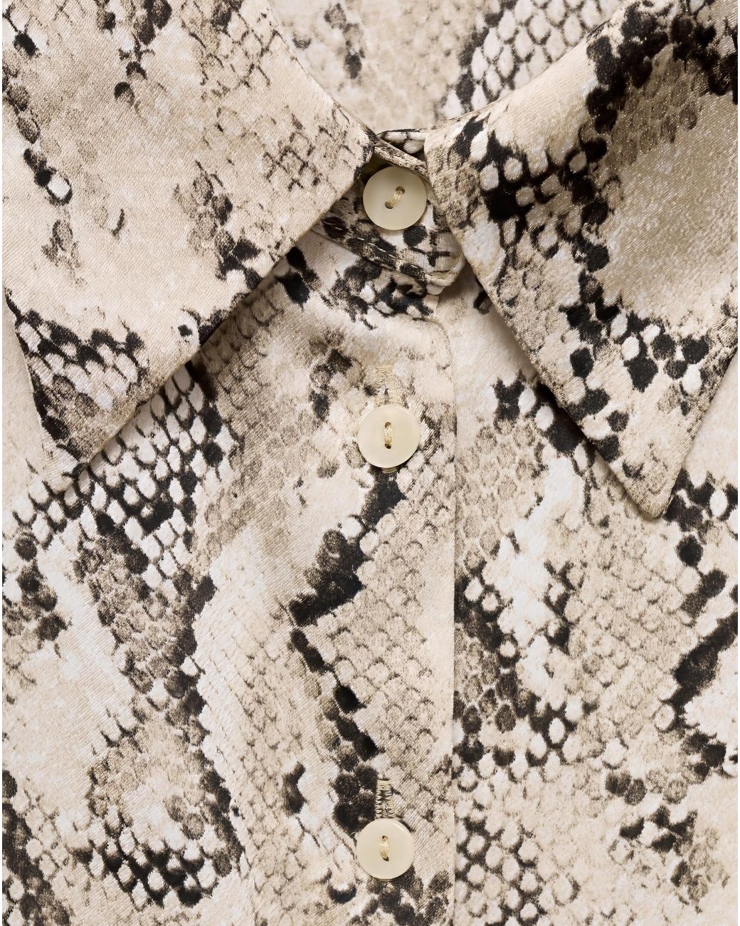 Mango Natural Ideale Snake Print Shirt