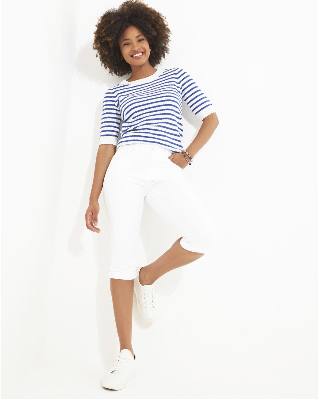 Joe Browns Blue Capri Pants