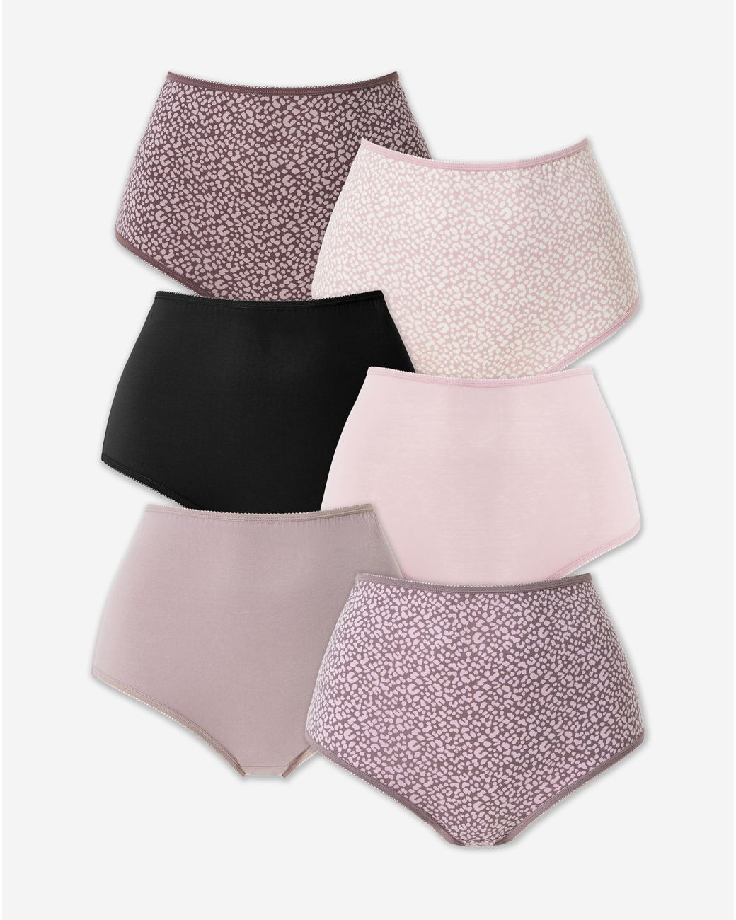 Pretty Secrets Gray 6 Pack Full Brief