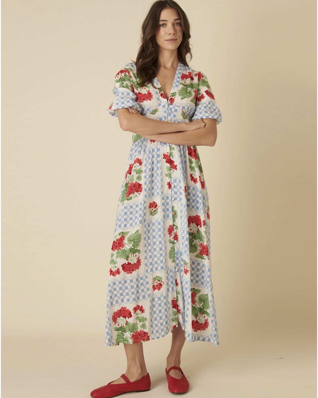 Nobody's Child Natural Midaxi Dress