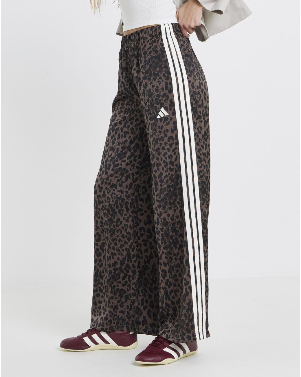Adidas White Wide Leg Pant