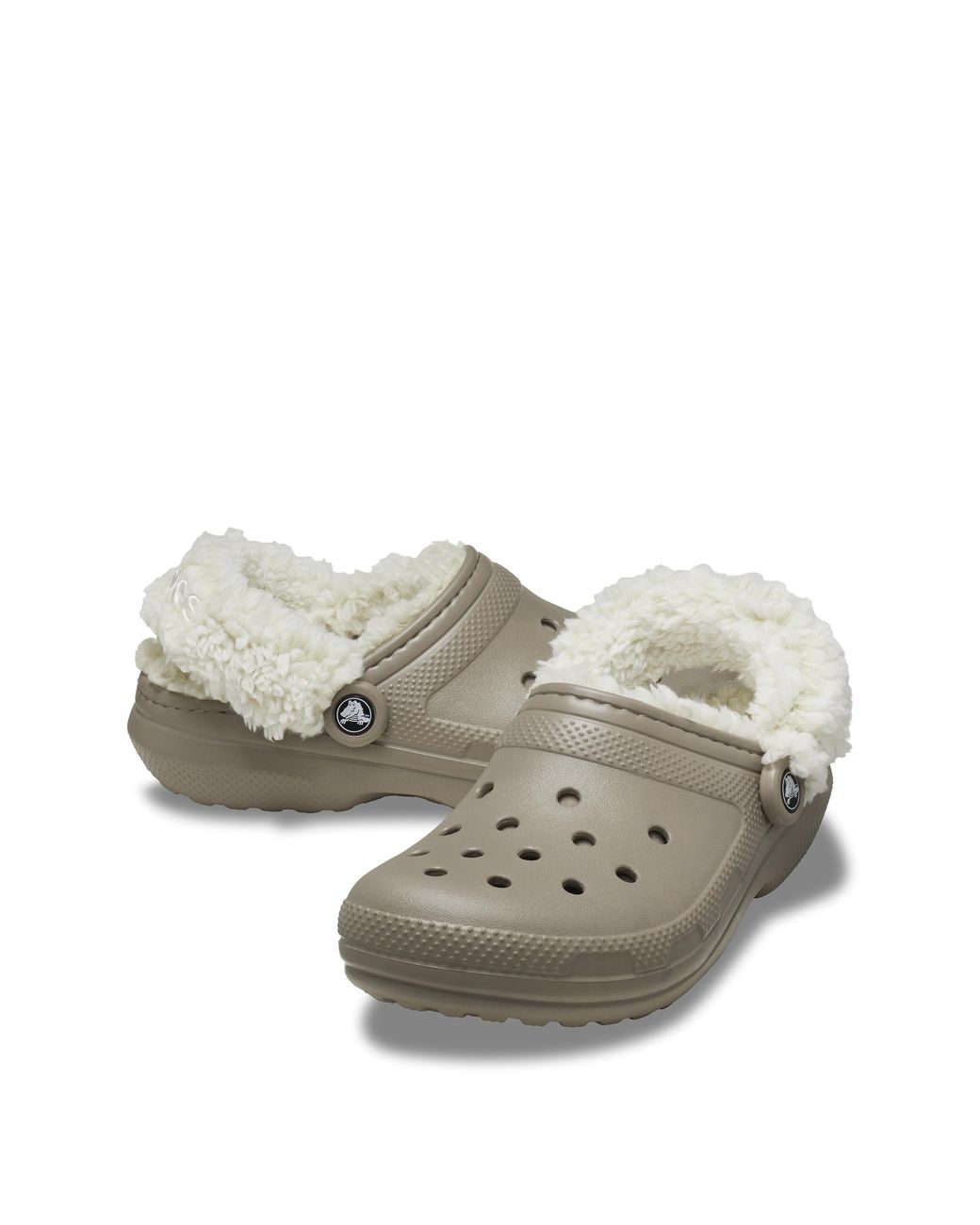 CROCSTM White Classic Fleece Lined Clog
