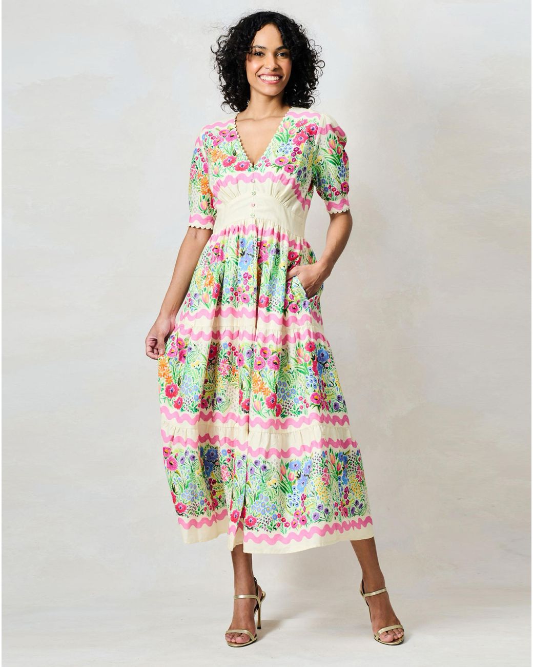 Hope & Ivy White Larysa Dress