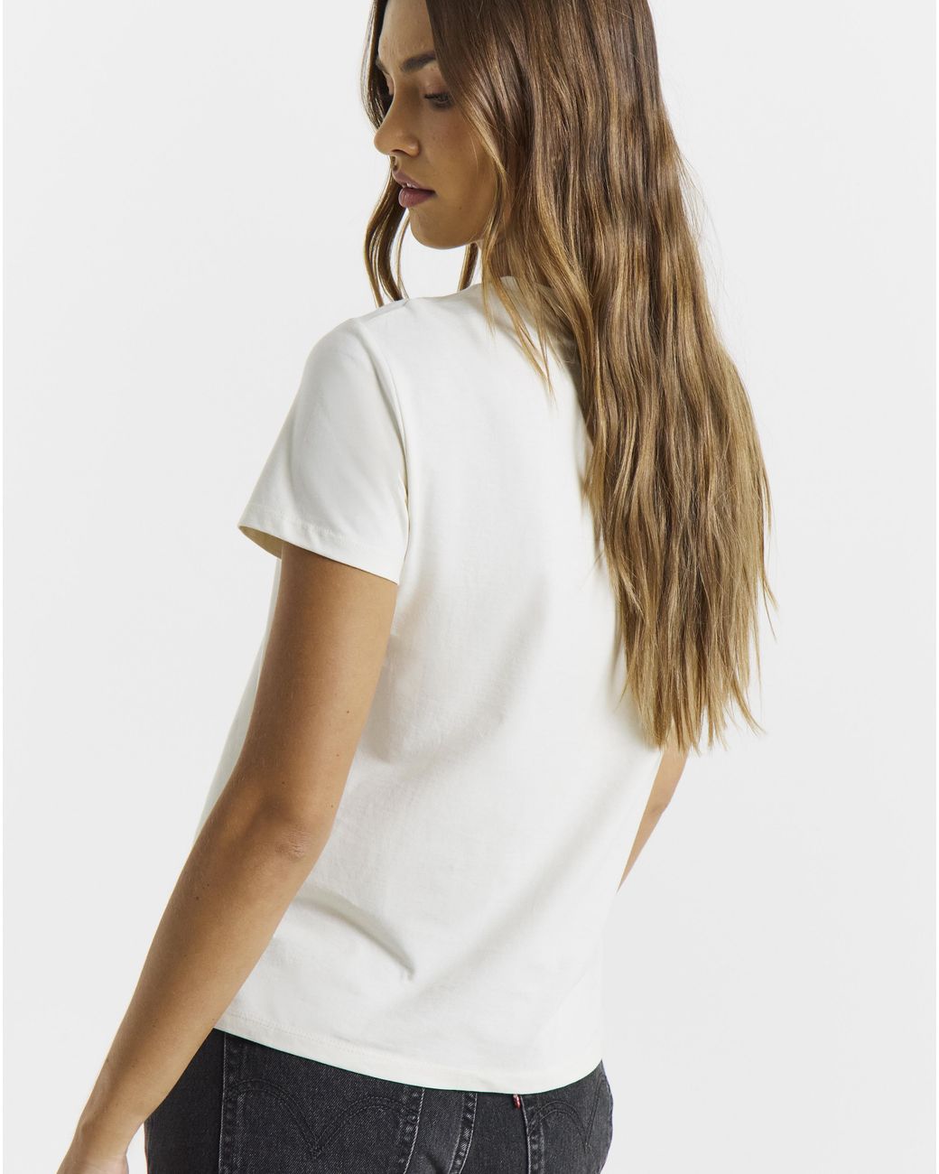 Levi's White The Perfect Tee Logo Graphic