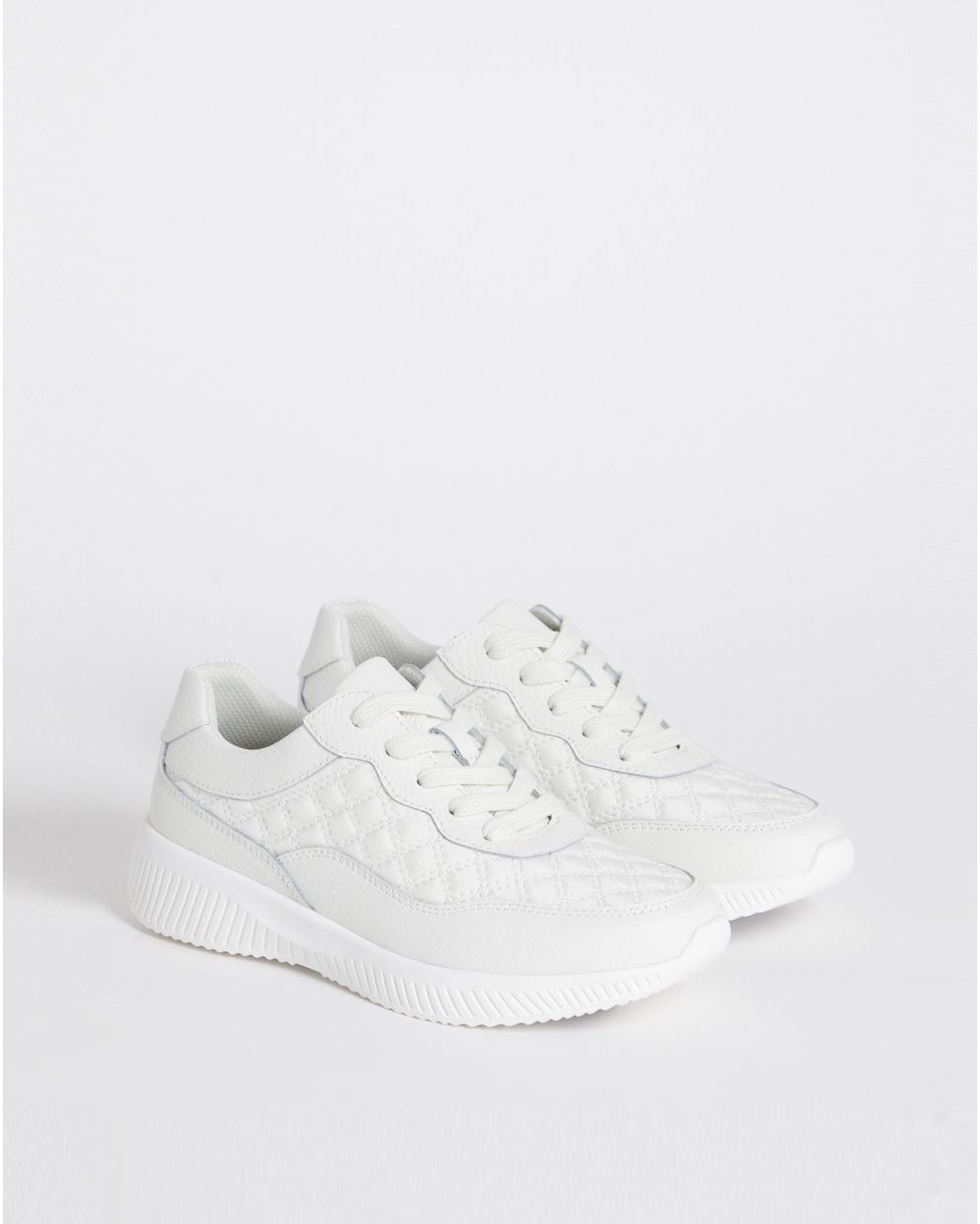 Heavenly Soles Blue Lace Up Trainer Detail Eee Fit