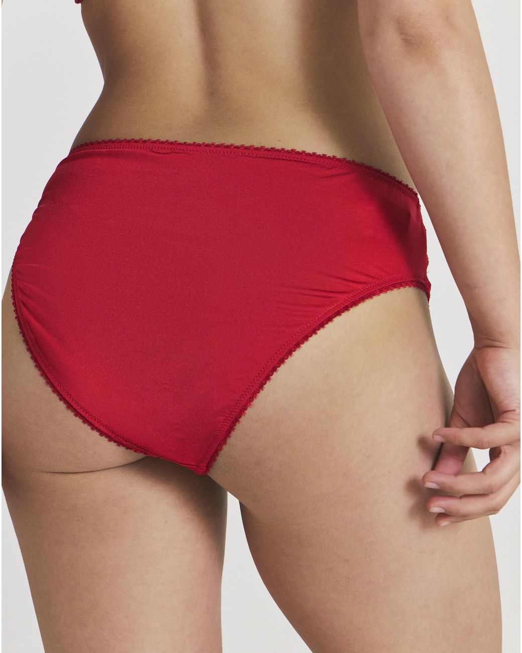 Pretty Secrets Red Full Brief Knickers