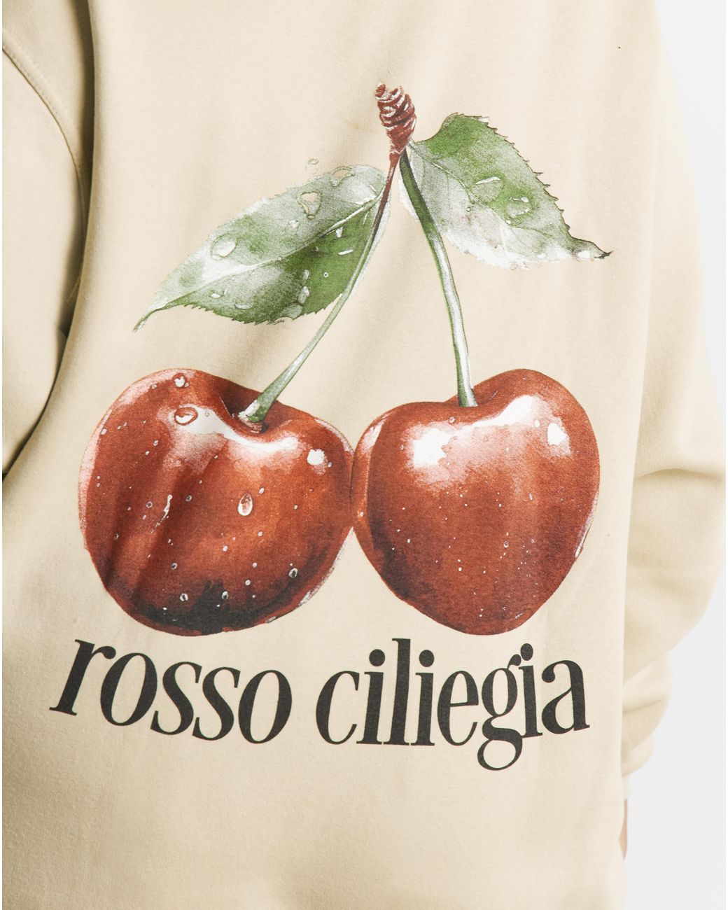 Simply Be Red Cherry Back Graphic Sweatshirt