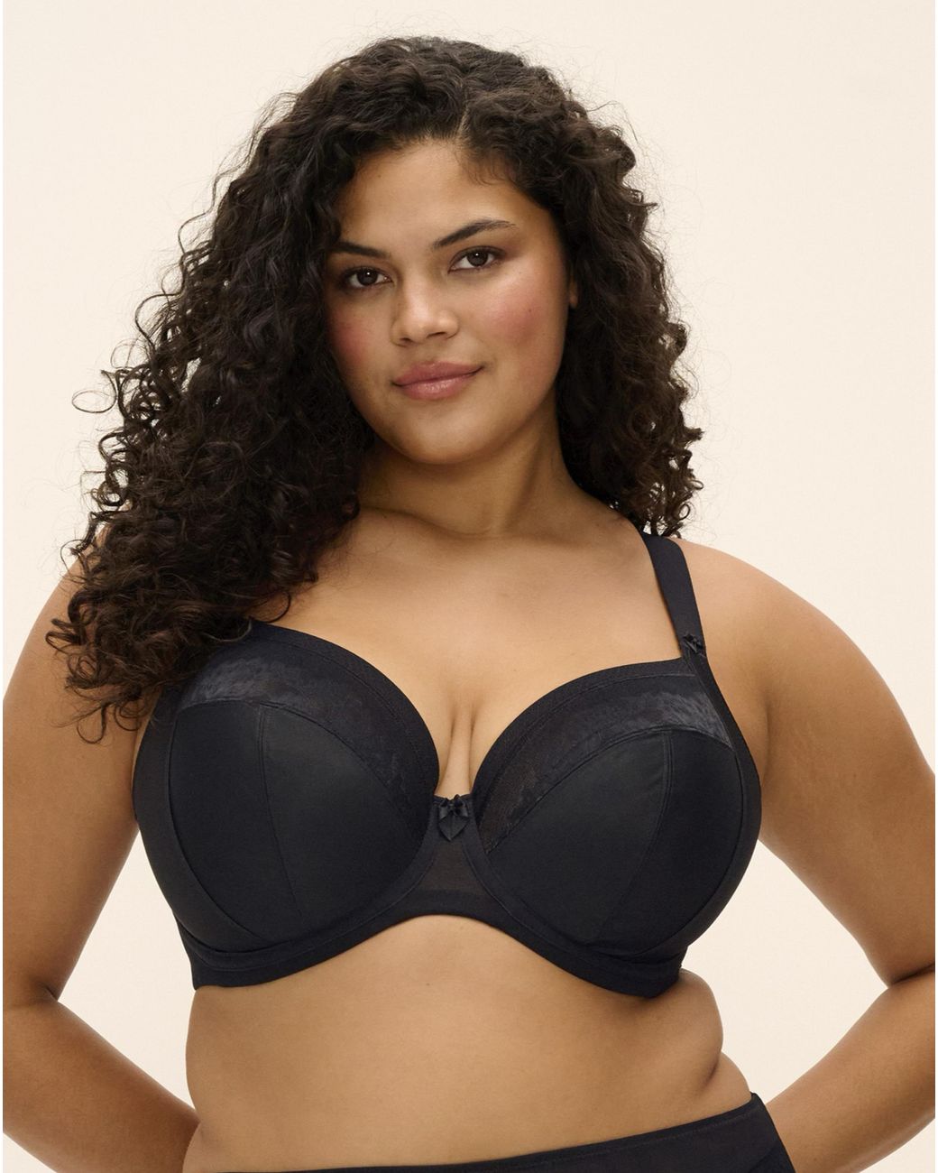 Elomi Black Nerina Plunge Wired Bra