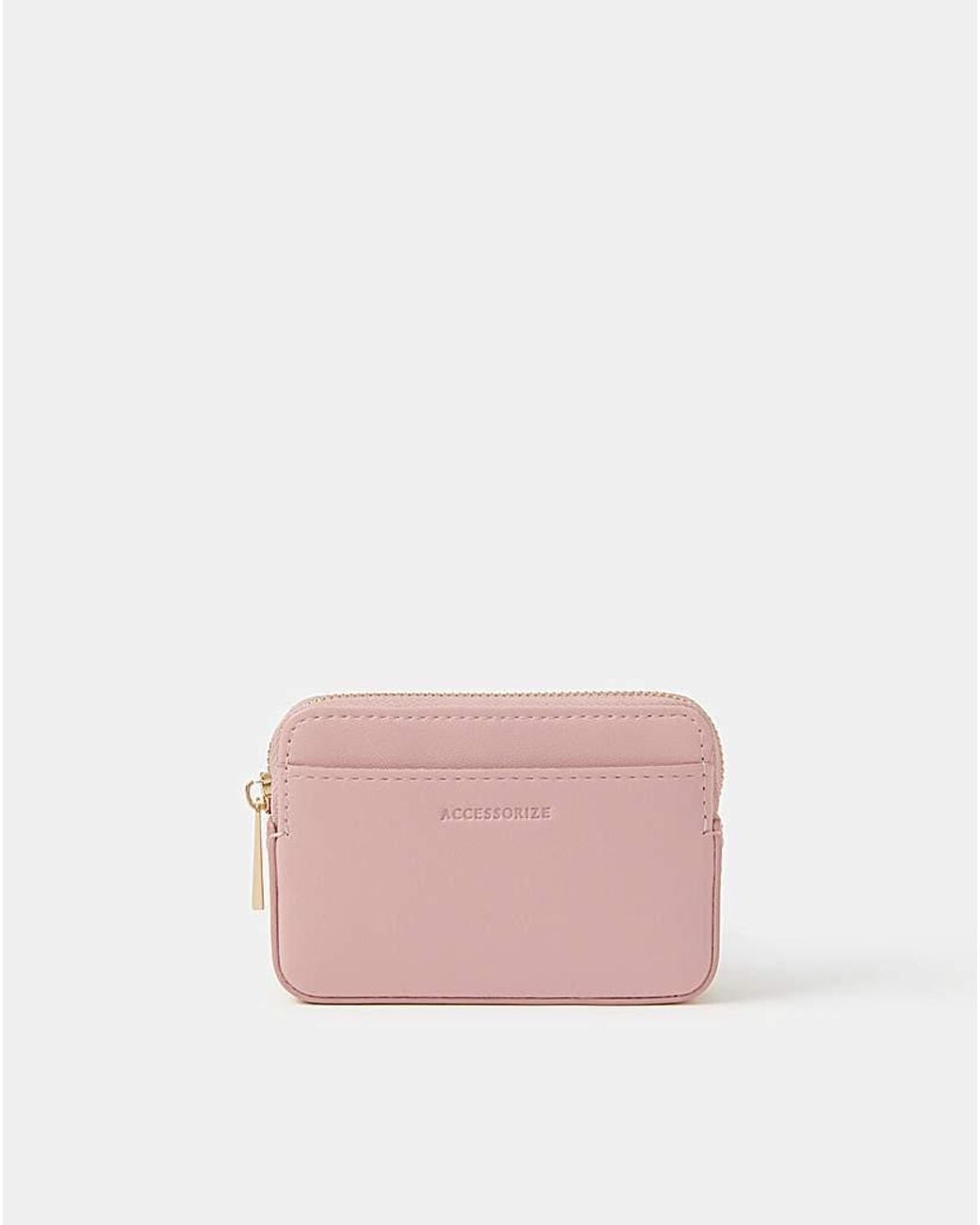Accessorize Pink Plain Coin Purse
