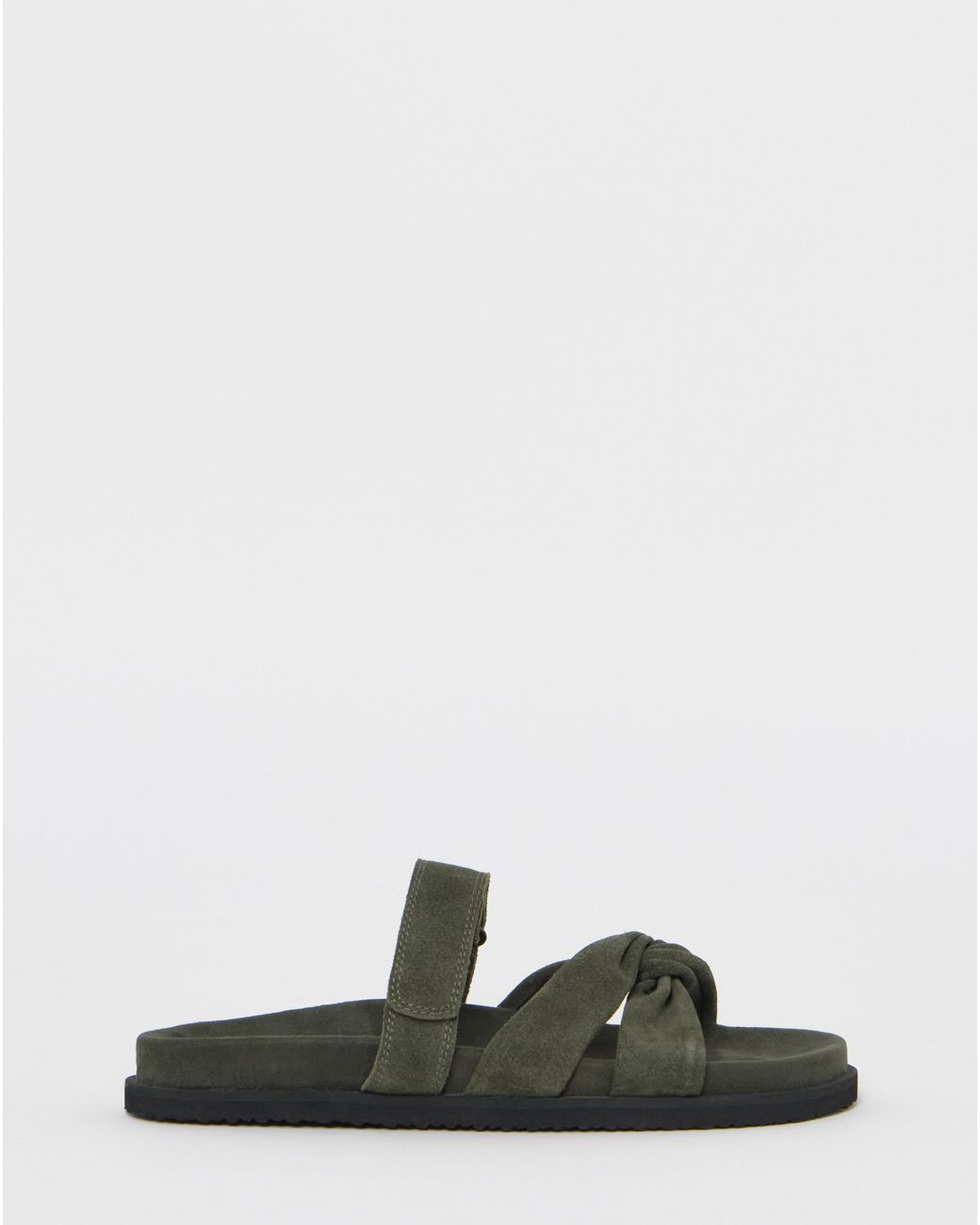 JD Williams Green Twist Front Footbed Sandal Wide