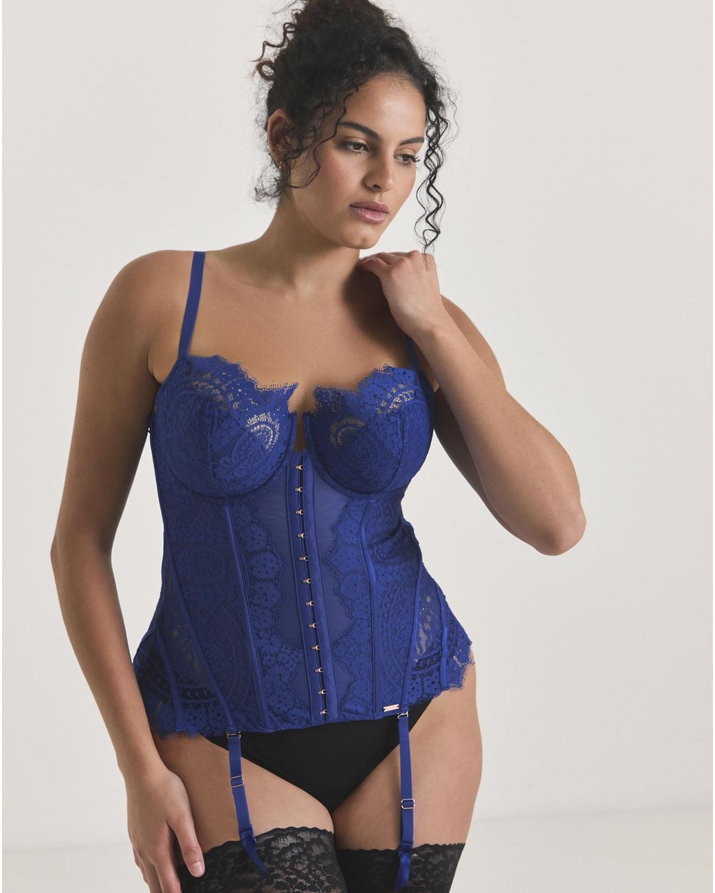 Figleaves Blue Adore 1/2 Pad Corset