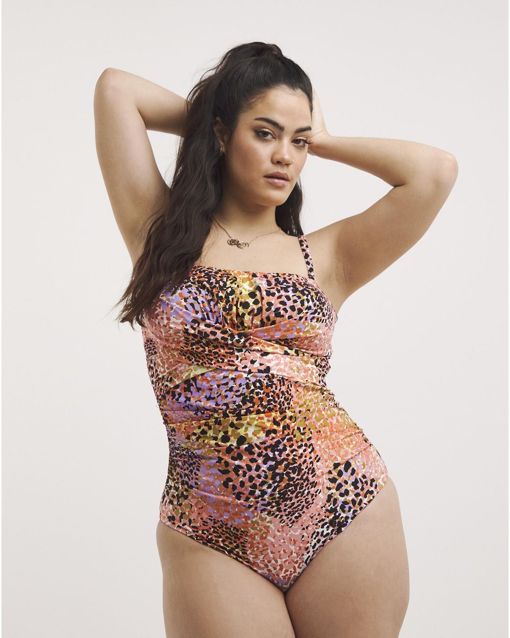 MAGISCULPT Pink Bandeau Swimsuit