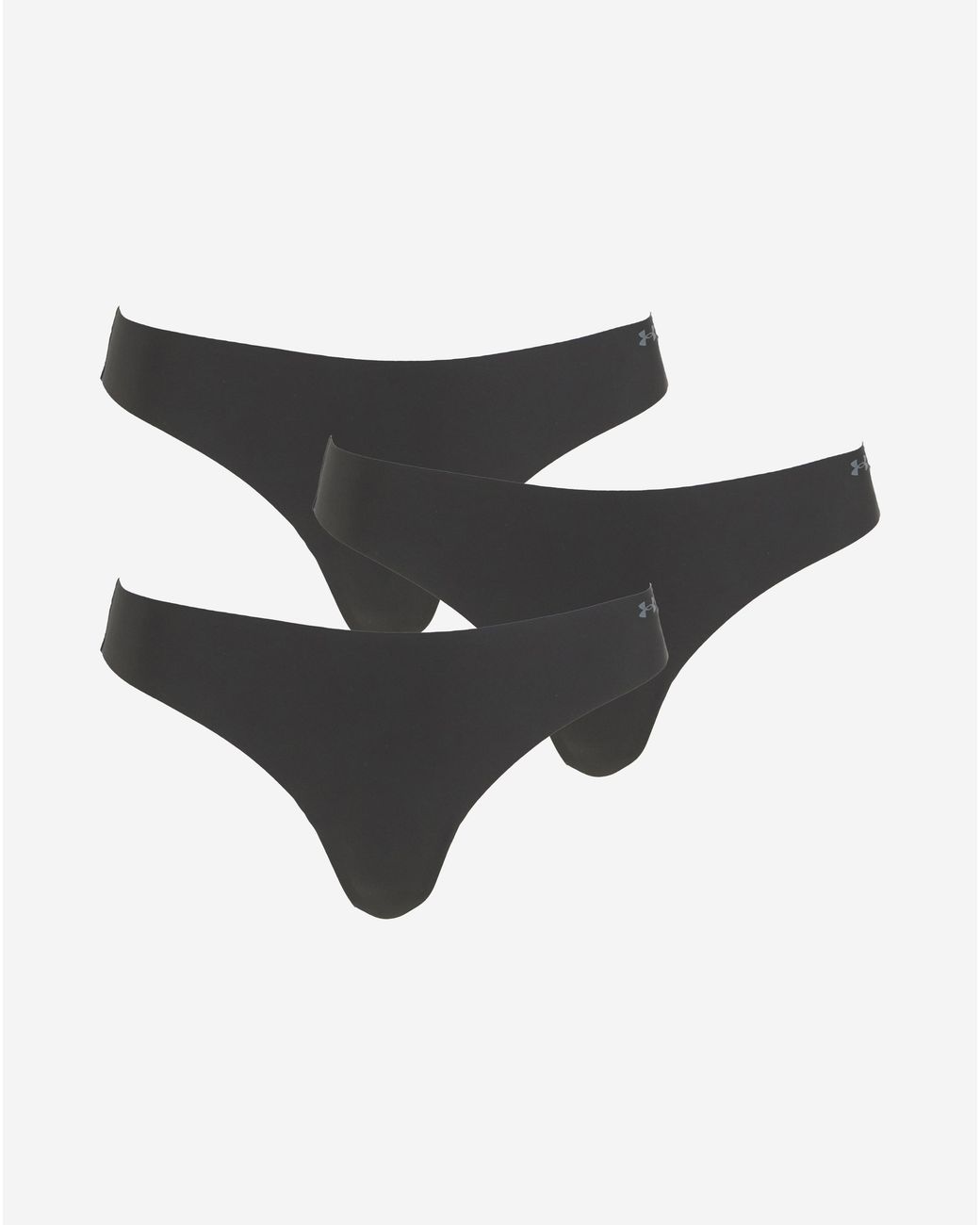Under Armour Black 3 Pack No Show Thong