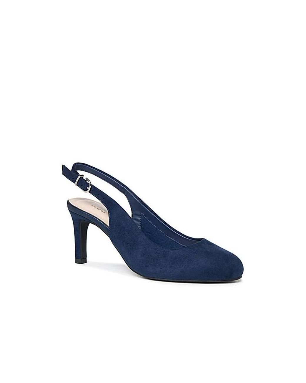 Paradox London Blue Gertie Wide Fit Heels