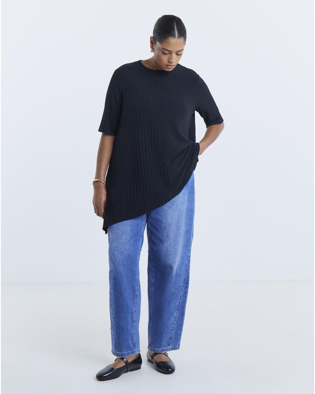 Simply Be Blue Short Sleeve Ayshem Tee