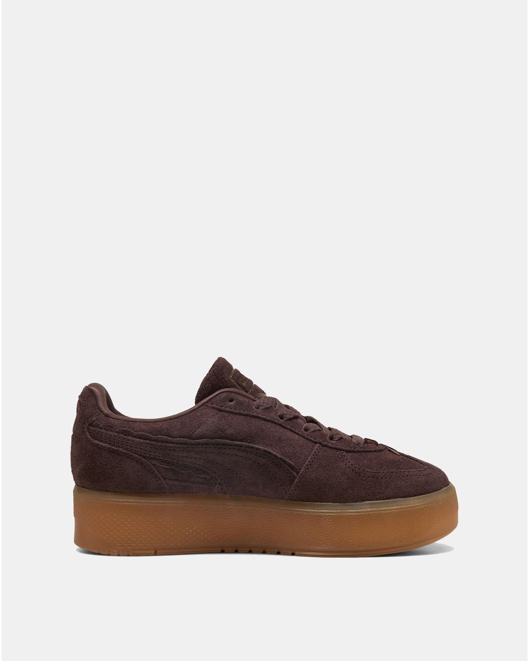 PUMA Brown Palermo Elevata Suede Trainers