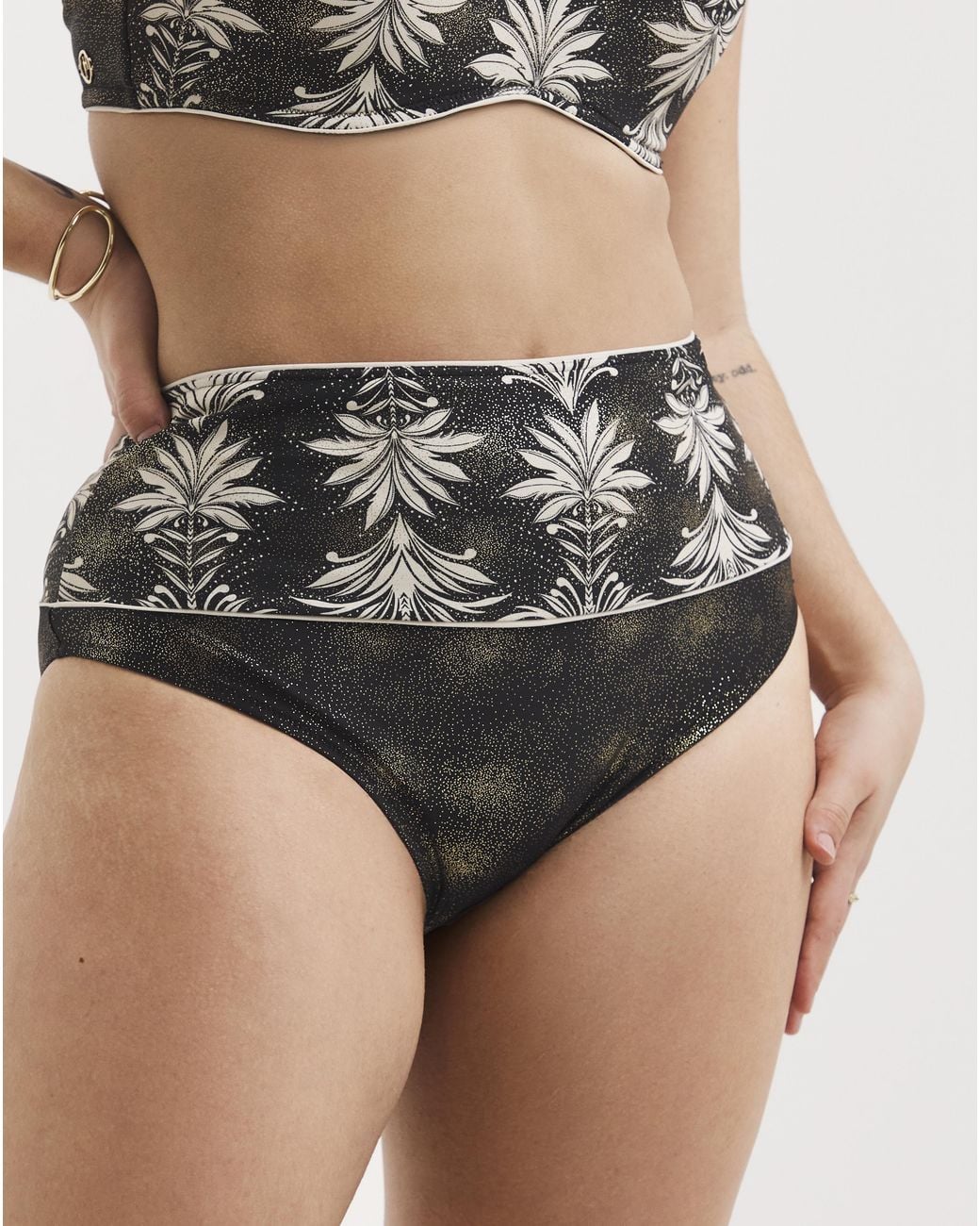 Joanna Hope Black High Waist Bikini Brief