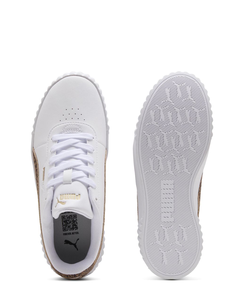 PUMA White Carina 3.0 Feline Trainers