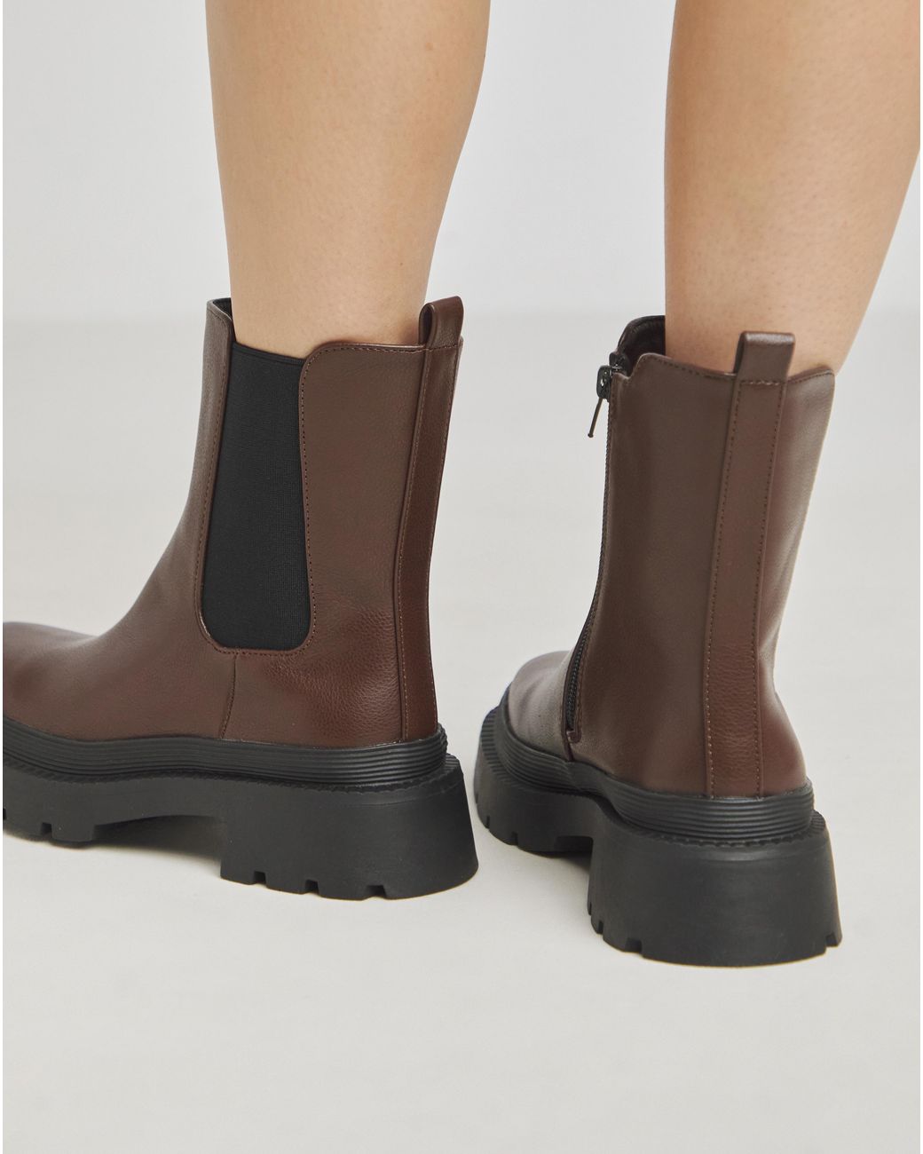 Simply Be Natural Chunky Chelsea Ankle Boots Ex Wide