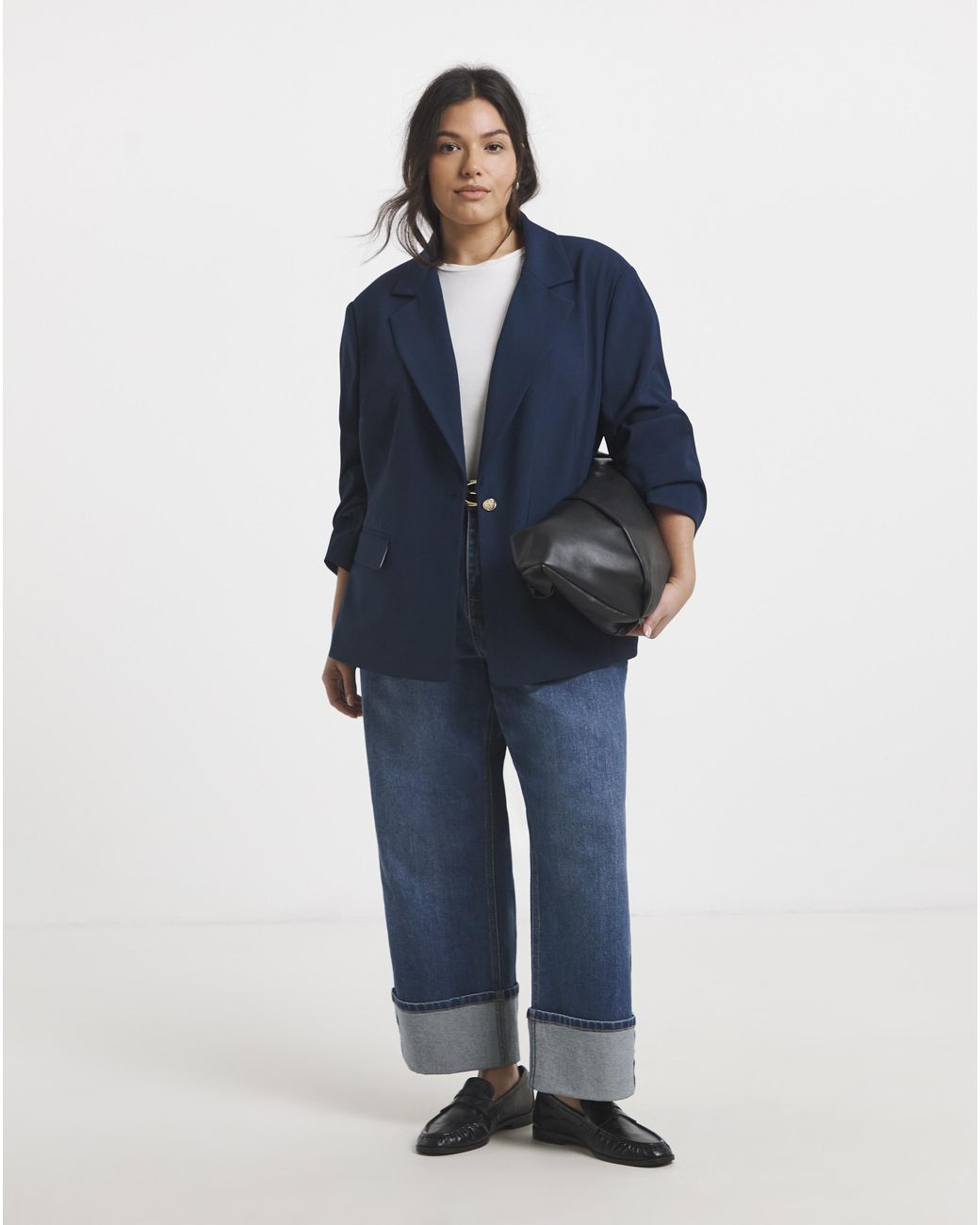 Simply Be Blue Oversized Blazer