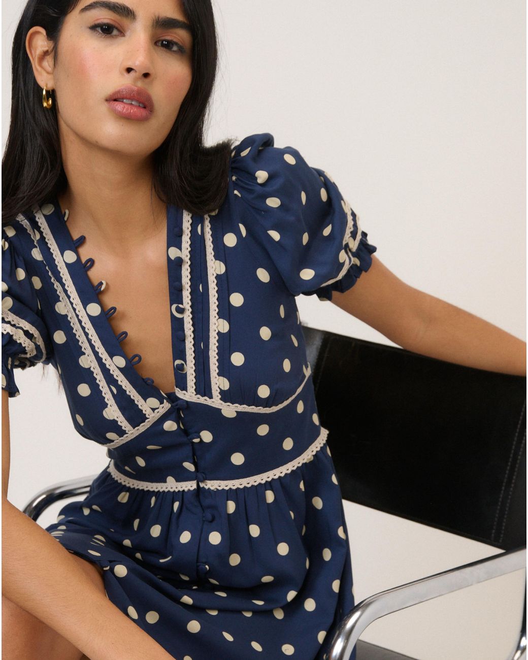 Nobody's Child Blue Nc Saffy Midi Dress