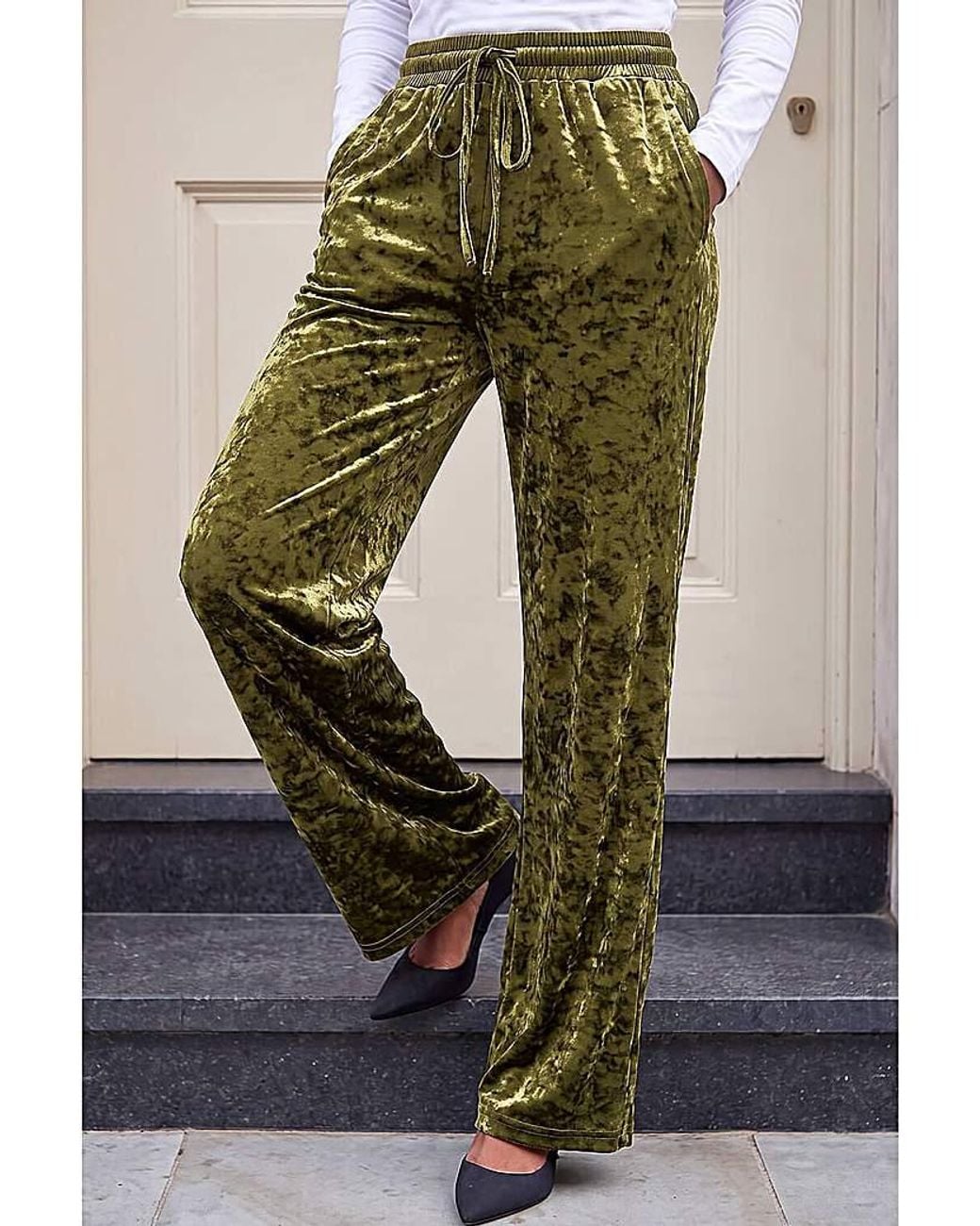 Roman Green Roman Velvet Stretch Trouser