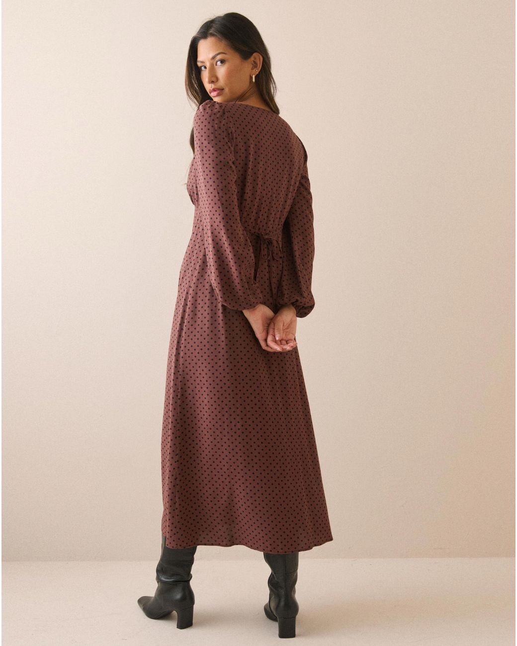 Nobody's Child Natural Nobody Child Kennedy Midi Dress