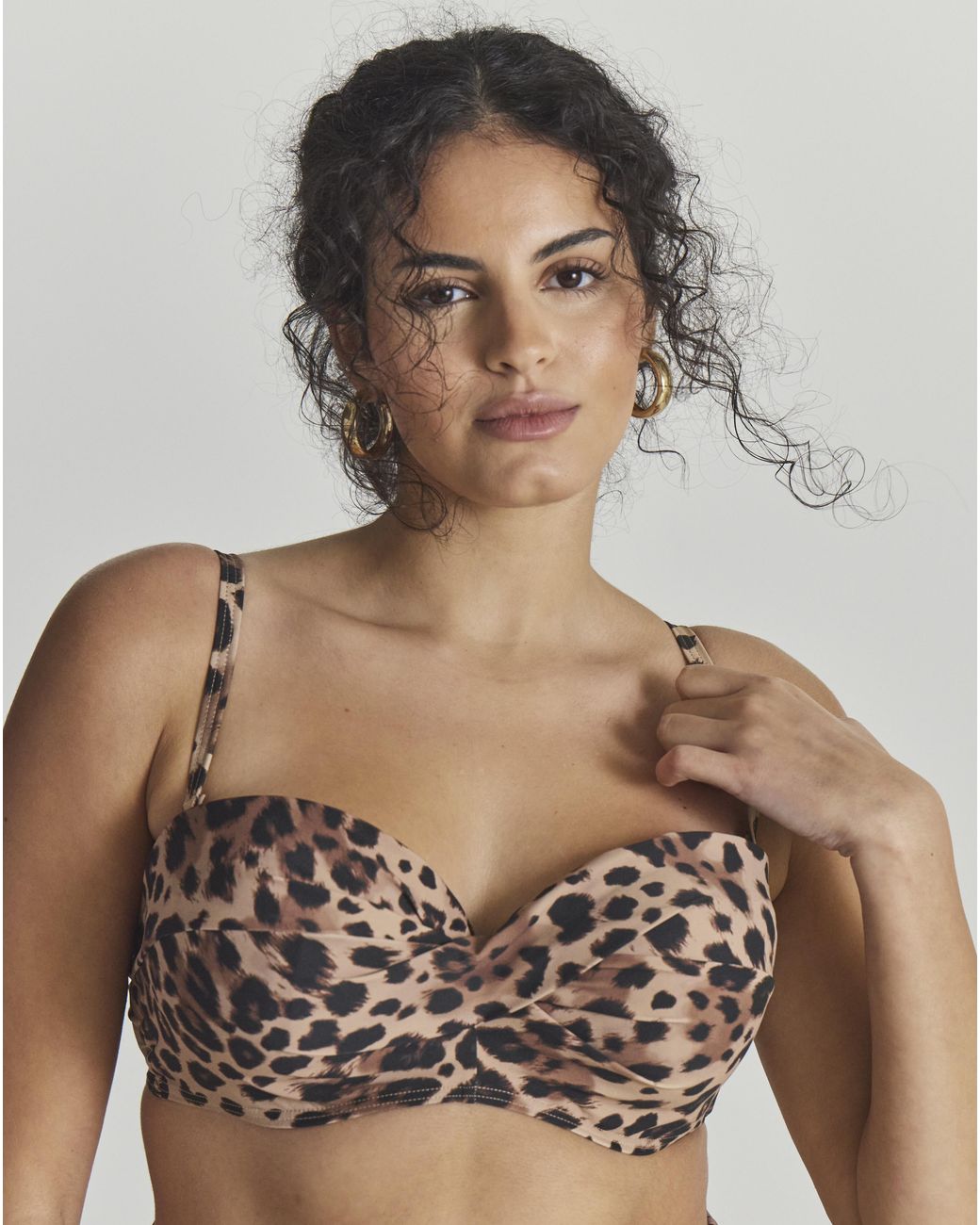 MAGISCULPT Brown Bandeau Bikini Top