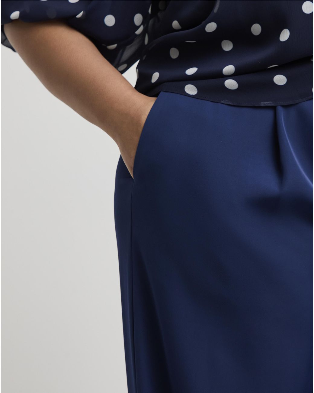 Joanna Hope Blue Wide Leg Trousers