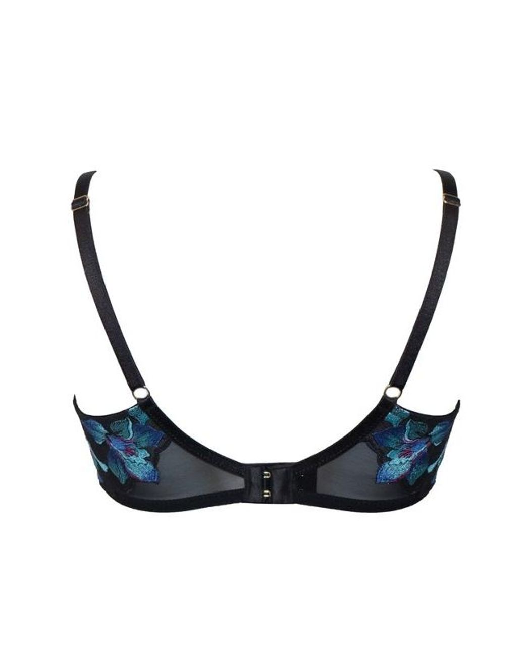 Pour Moi Blue Rhea Embroidered Full Cup Bra