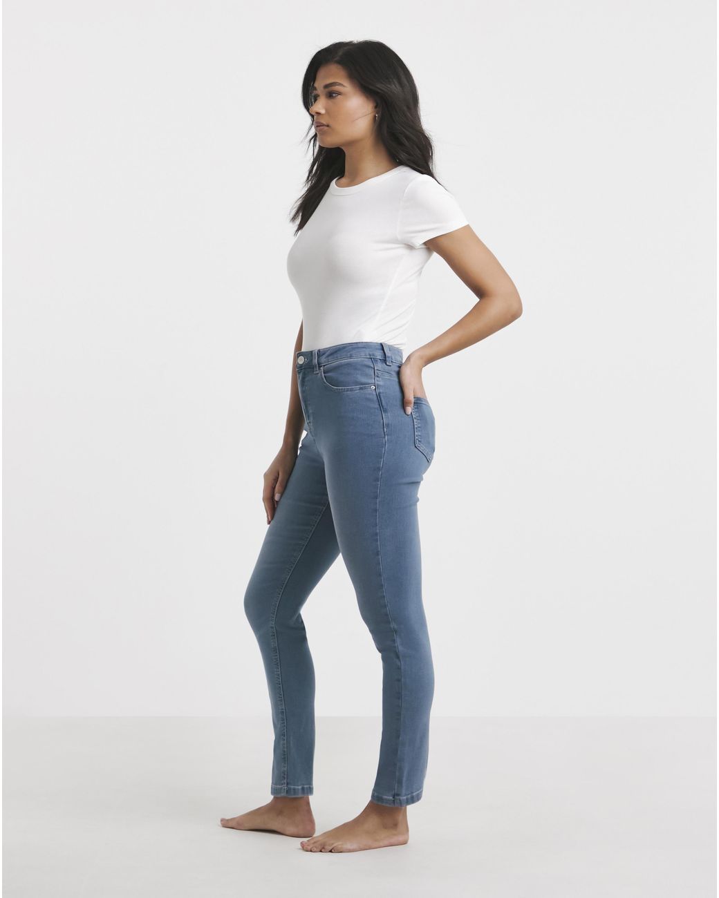Simply Be Blue Slim Highwaist Super Stretch