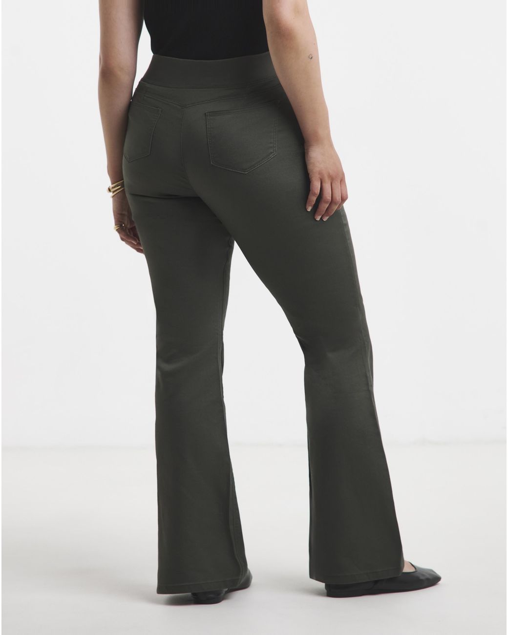 Simply Be Green Flare Weekender Jeggings