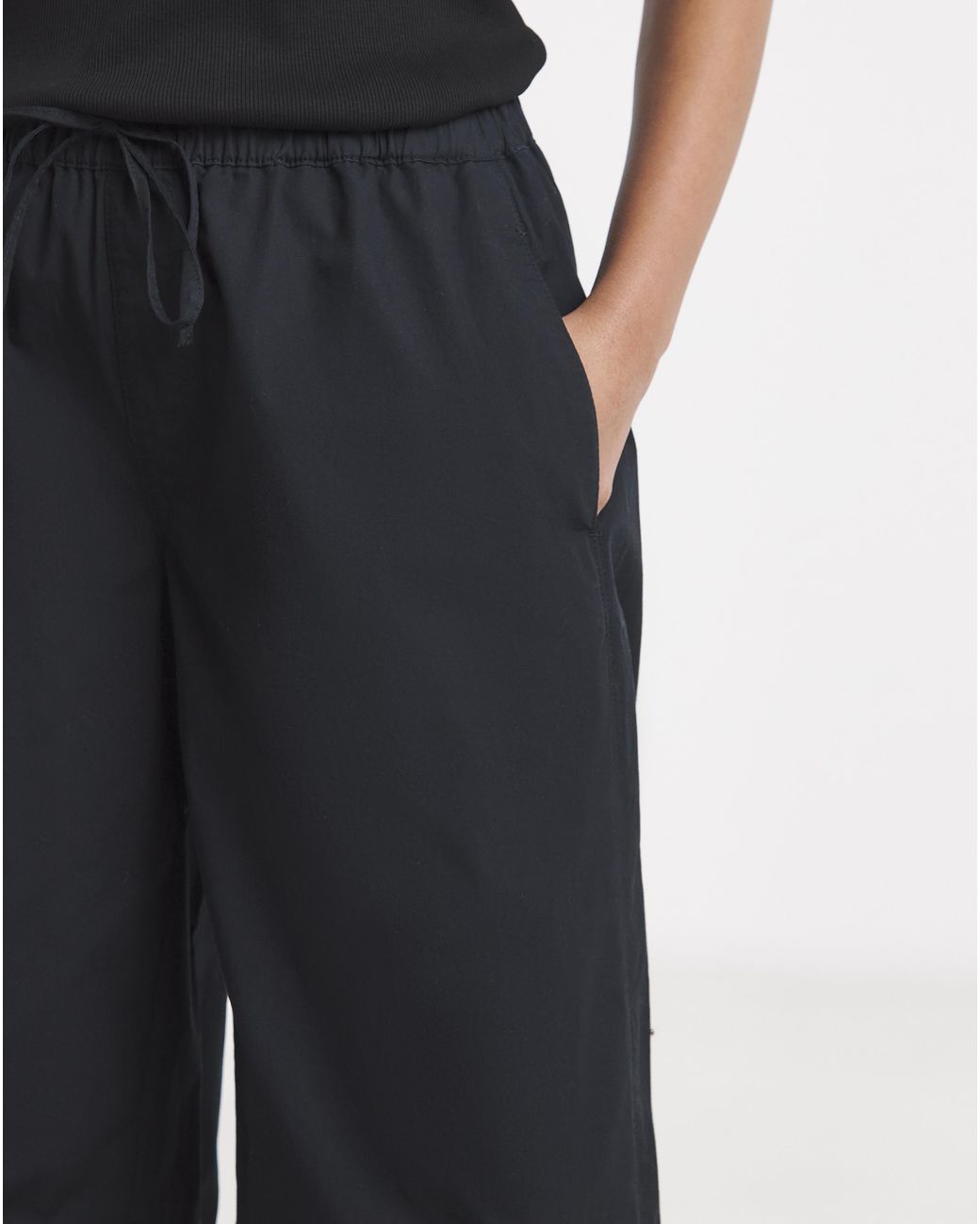 Simply Be Gray Cotton Barrel Trouser