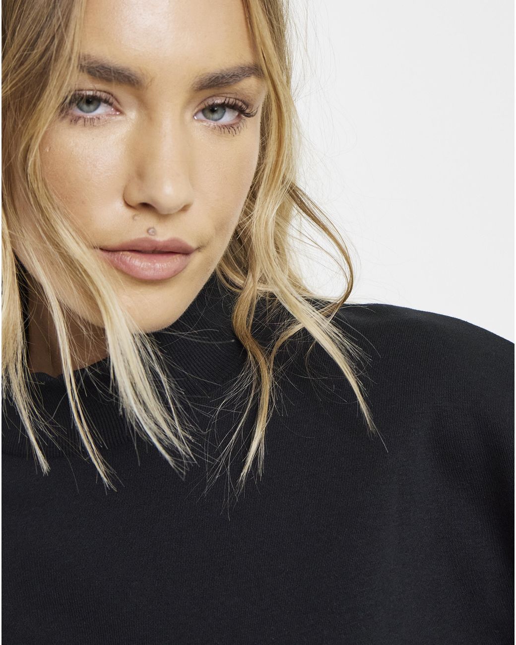 Simply Be Blue High Neck Sweatshirt